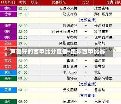 西甲联赛赛程比分ds 西甲联赛实时比分查询