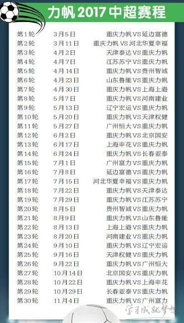 中超重庆力帆赛程表 2015中超重庆力帆-第3张图片-www.211178.com_果博福布斯